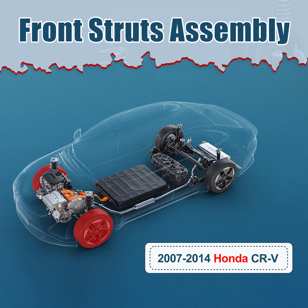 Vextone Front Strut Assembly Kit for 2007 2008 2009 2010 2011 2012 2013 2014 Honda CR-V CRV – Noise Reduction & Comfort Upgrade – Replaces OEM 272491 272492 (Pair)