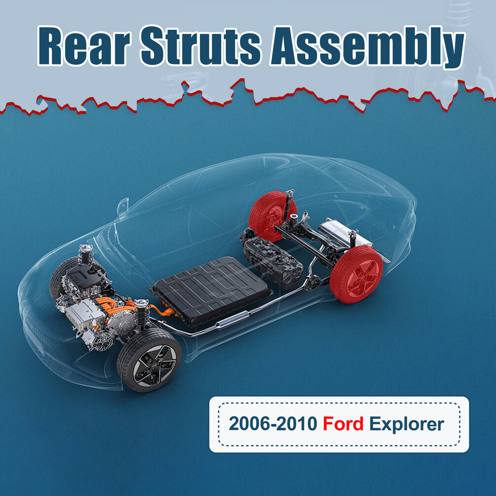 Vextone Rear Struts Shock Absorbers Coil Spring Assembly Fit for 2006-2010 Ford Explorer, Mercury Mountaineer – Noise Reduction & Comfort Upgrade – Replaces OEM 171125 (1PC)