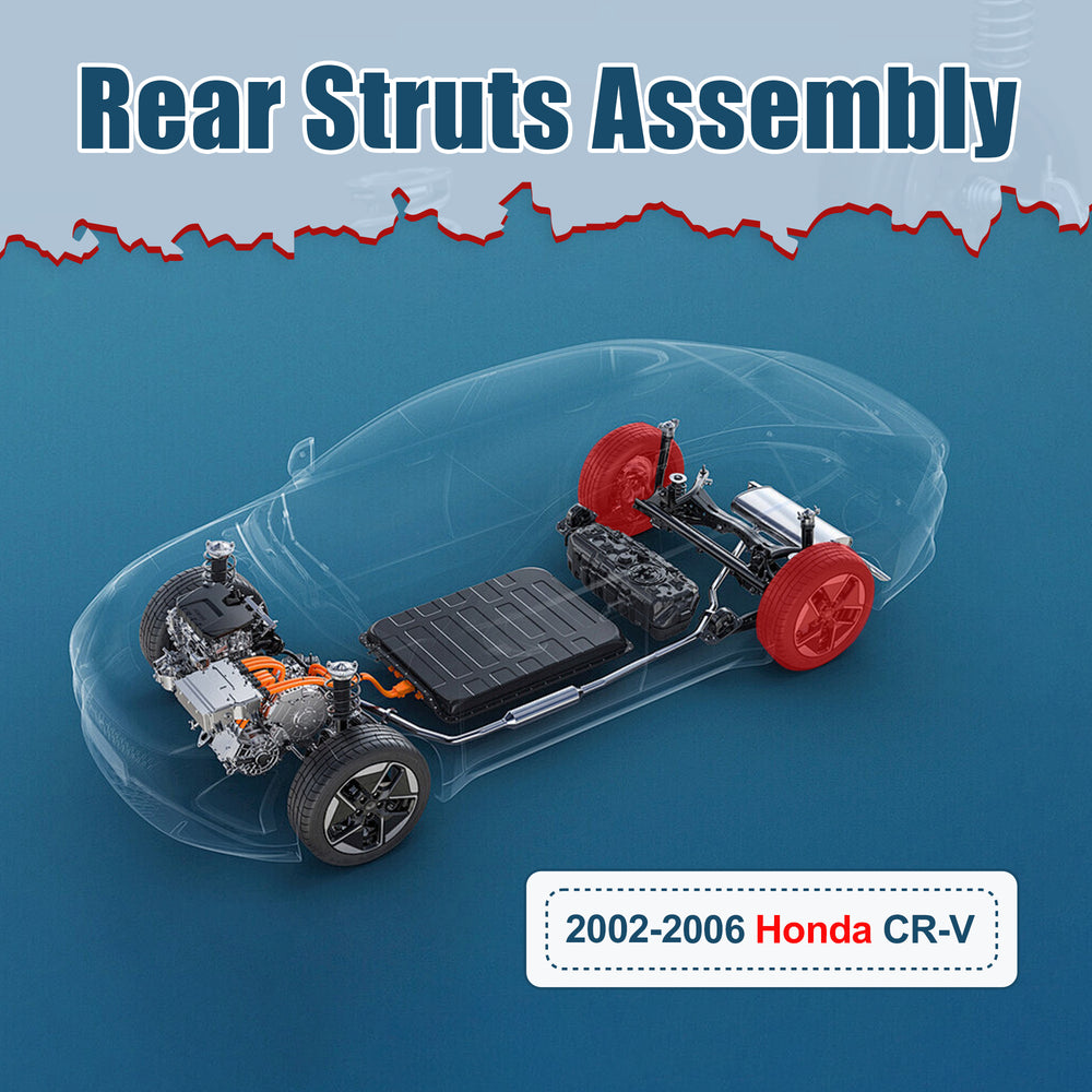 Vextone Rear Strut Assembly Kit for Honda CR-V 2002 2003 2004 2005 2006 – Noise Reduction & Comfort Upgrade – Replaces OEM 171380L 171380R (Pair)