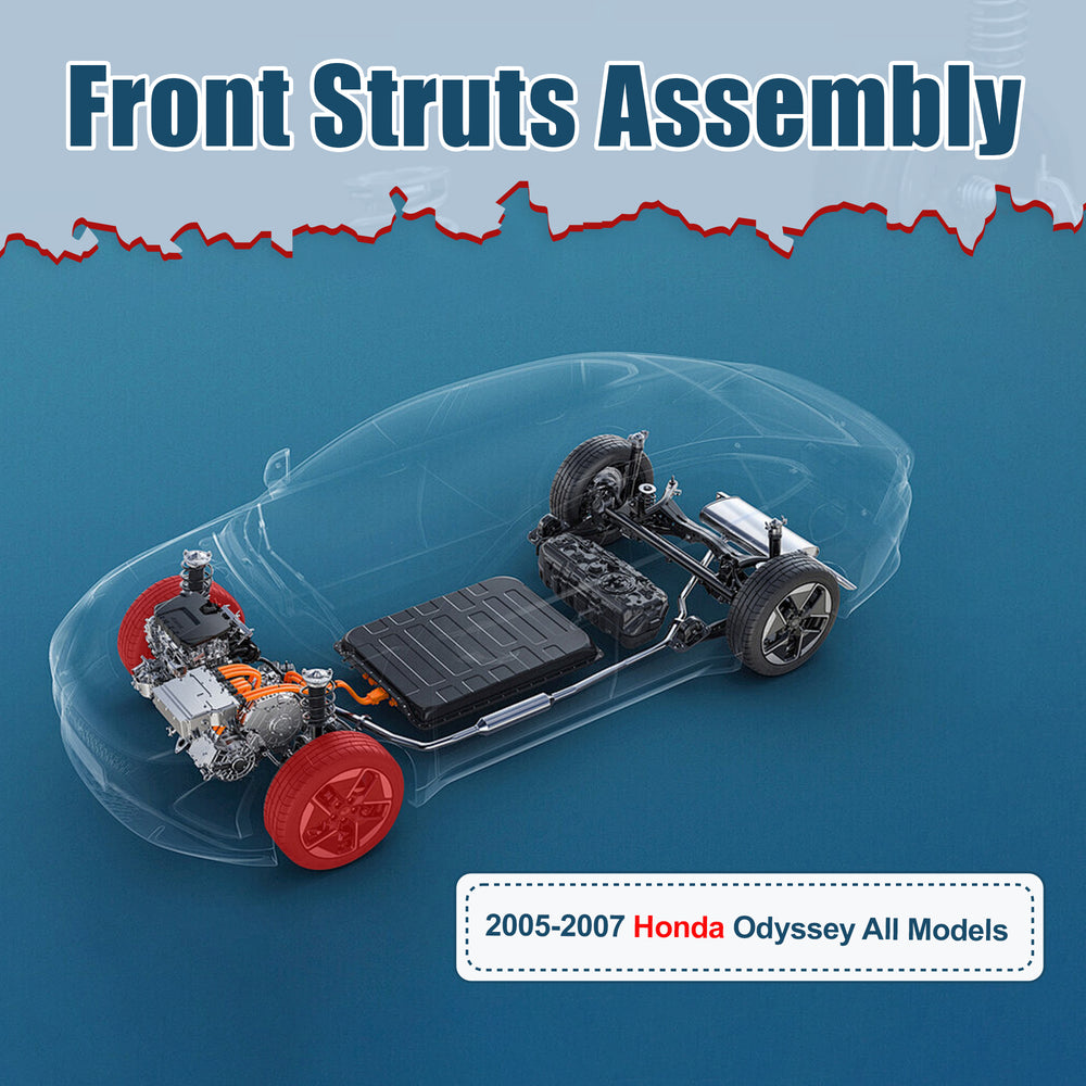 Vextone Front Strut Assembly Kit for 2005-2007 Honda Odyssey – Noise Reduction & Comfort Upgrade – Replaces OEM 172537 172536 (Pair)