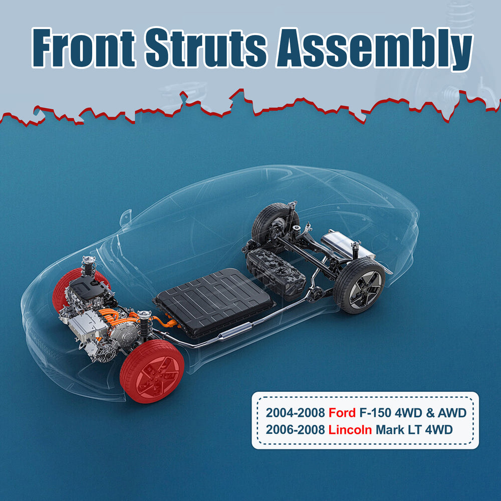 Vextone Front Strut Assembly Kit for 2004-2008 Ford F-150 4WD & AWD – Noise Reduction & Comfort Upgrade – Replaces OEM 171361 (1PC)