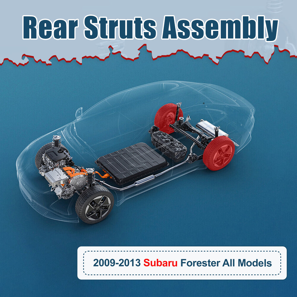 Vextone Rear Struts Shock Absorbers Coil Spring Assembly Fit for 2009 2010 2011 2012 2013 Subaru Forester – Noise Reduction & Comfort Upgrade – Replaces OEM 172695 (1PC)