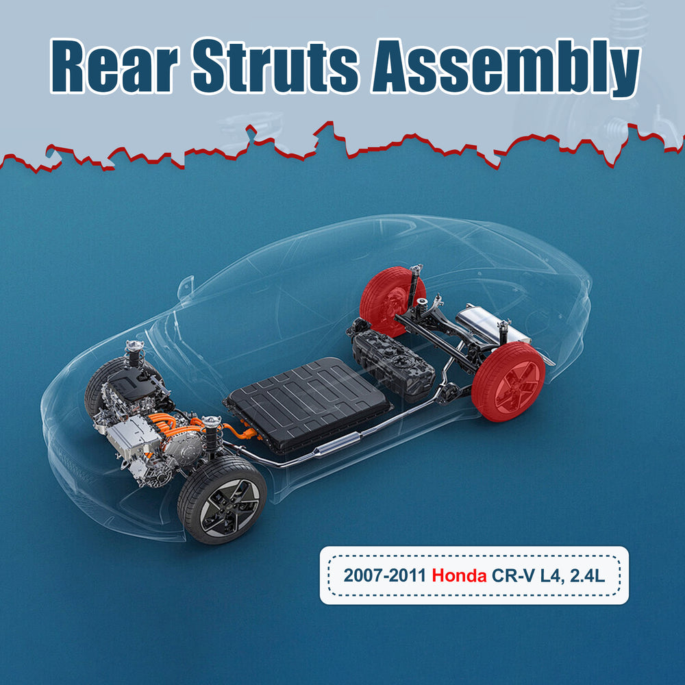 Vextone Rear Strut Assembly Kit for 2007 2008 2009 2010 2011 Honda CR-V – Noise Reduction & Comfort Upgrade – Replaces OEM 172497L 172497R (Pair)