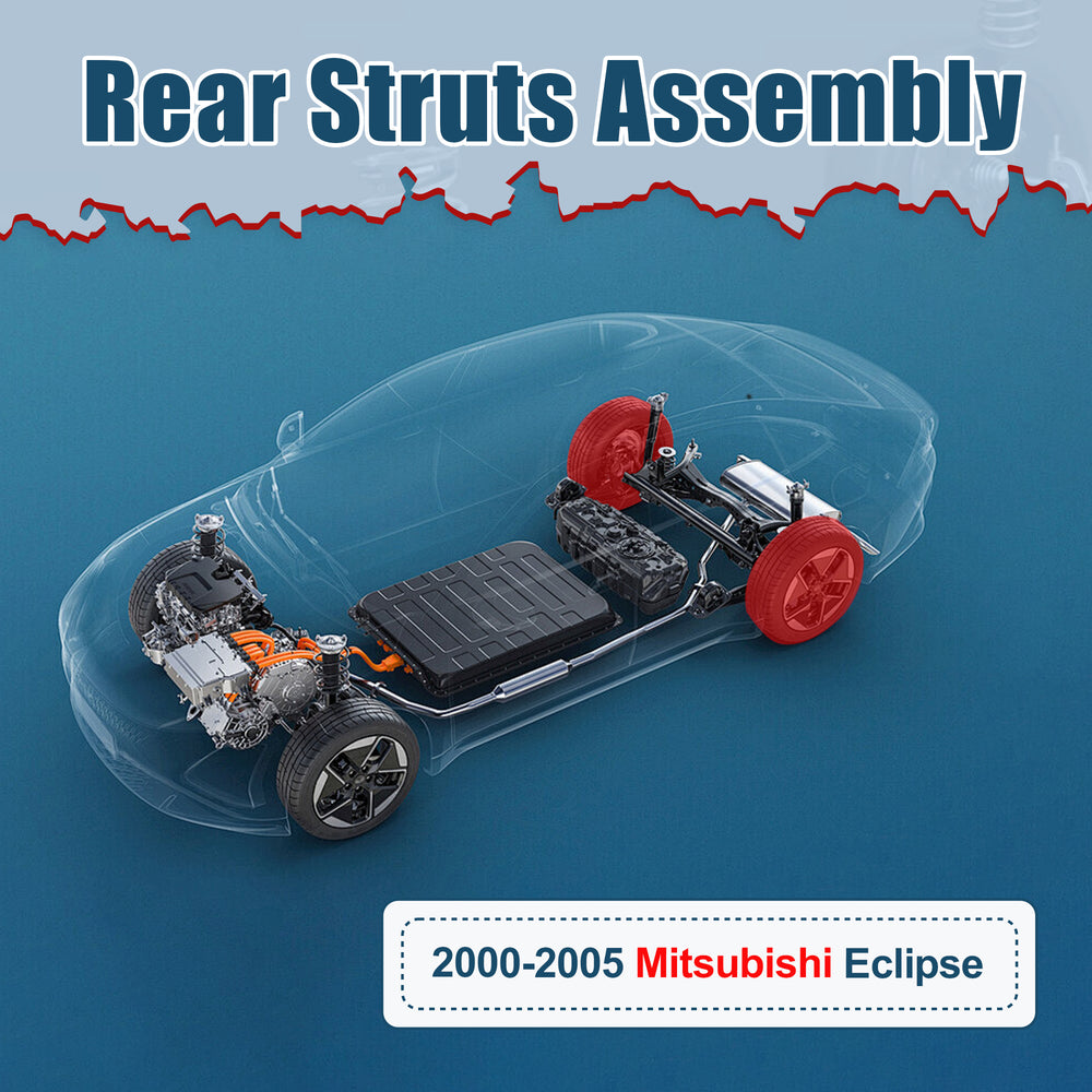Vextone Rear Struts Shock Absorbers Coil Spring Assembly Fit for 2000 2001 2002 2003 2004 2005 Mitsubishi Eclipse – Noise Reduction & Comfort Upgrade – Replaces OEM 271276 (1PC)