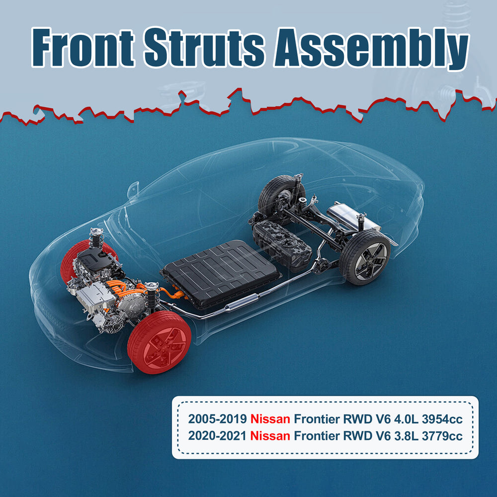Vextone Front Strut Assembly Kit for 2005-2021 Nissan Frontier – Noise Reduction & Comfort Upgrade – Replaces OEM 271102 (1PC)