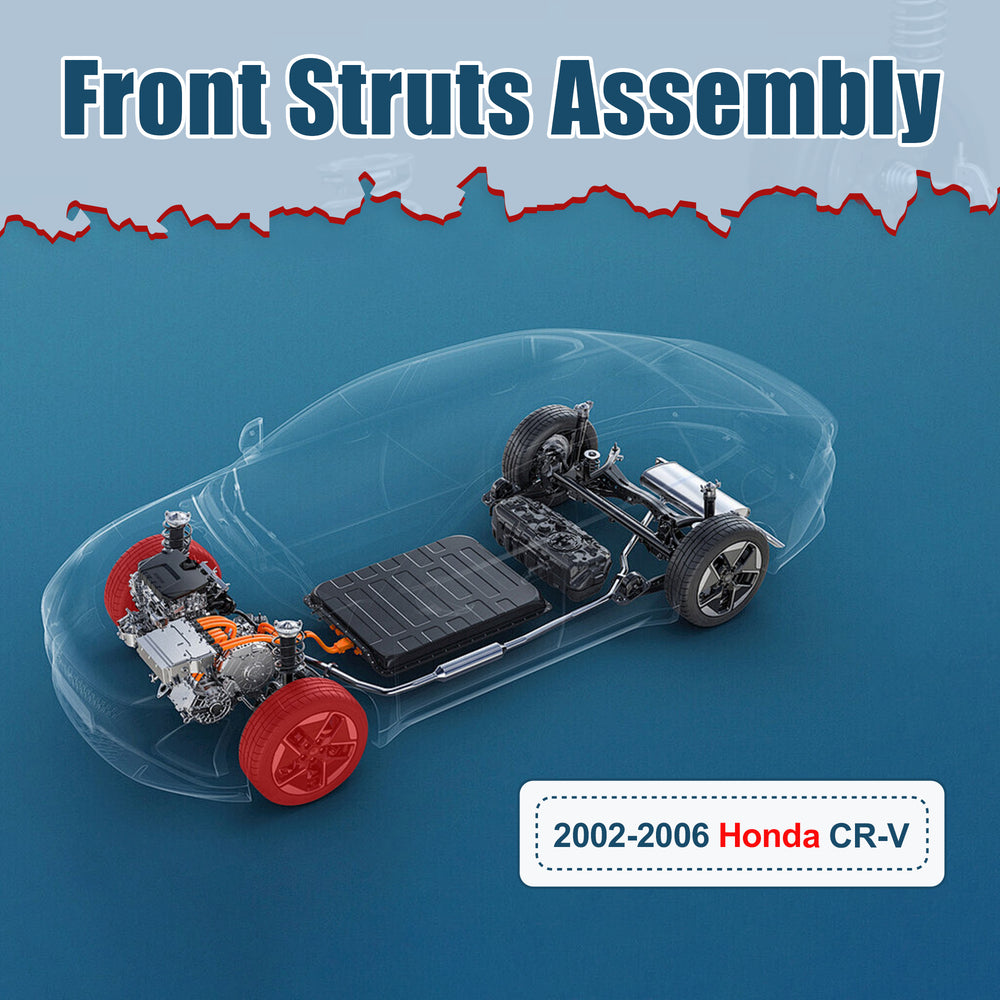 Vextone Front Strut Assembly Kit for 2002 2003 2004 2005 2006 Honda CR-V – Noise Reduction & Comfort Upgrade – Replaces OEM 172143 172144 (Pair)