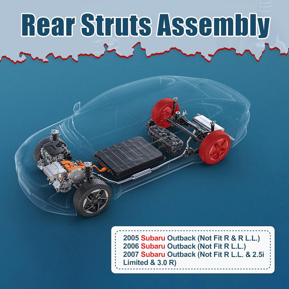 Vextone Rear Strut Assembly Kit for 2005 2006 2007 Subaru Outback – Noise Reduction & Comfort Upgrade – Replaces OEM 272567 (1PC)