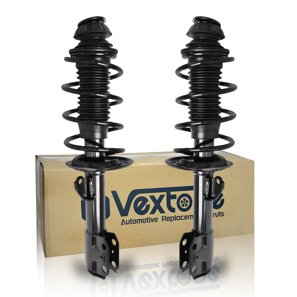 Vextone Front Strut Assembly Kit for Toyota Yaris 2006 2007 2008 2009 2010 2011 All Models, 2012 Yaris Only Sedan – Noise Reduction & Comfort Upgrade – Replaces OEM  272288 272289 (Pair)