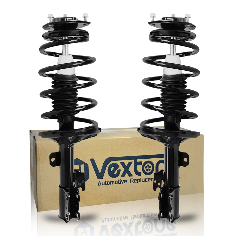Vextone Front Strut Assembly Kit for 2004-2006 Toyota Sienna 3.3L V6 (FWD 7 Passenger), 2007-2010 Toyota Sienna 3.5L V6 (FWD 7 Passenger) – Noise Reduction & Comfort Upgrade – Replaces OEM 172236 172237 (Pair)