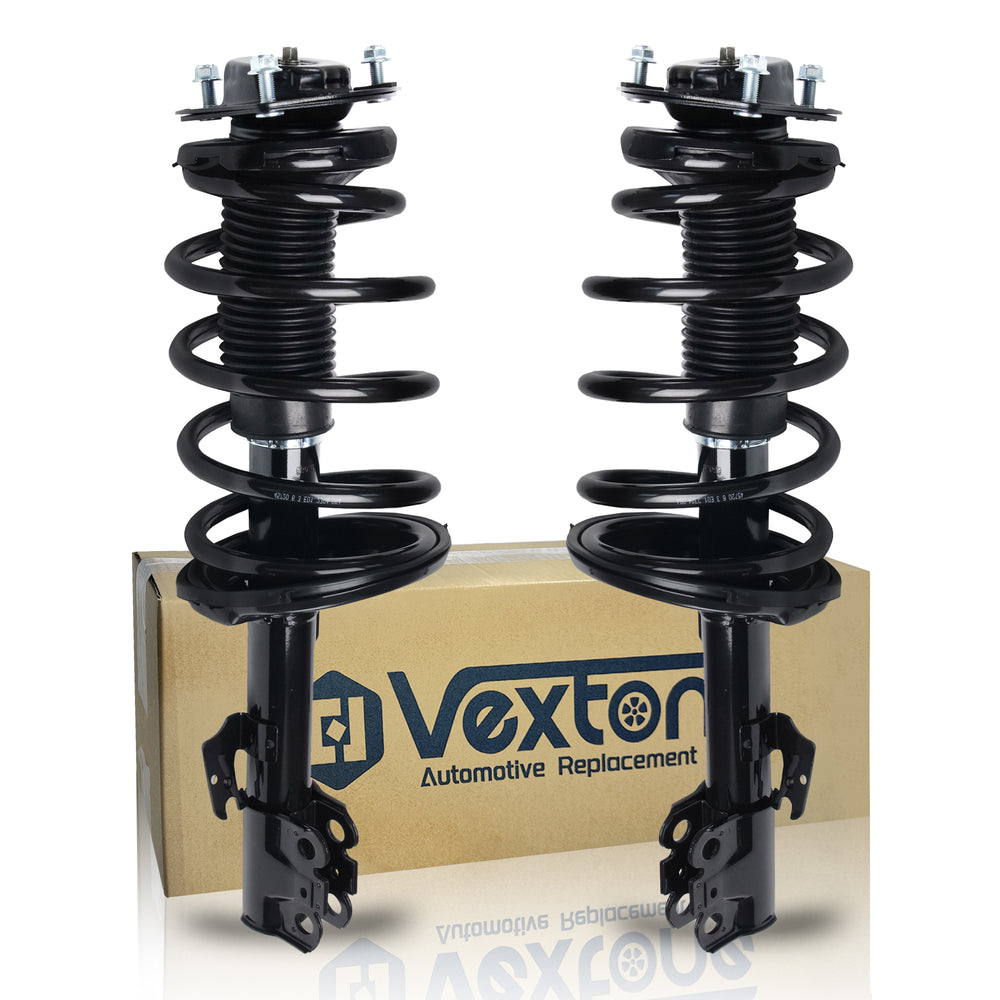 Vextone Front Strut Assembly Kit for 2004 2005 2006 Toyota Sienna FWD/AWD 8 Passenger – Noise Reduction & Comfort Upgrade – Replaces OEM 172981 172980 (Pair)