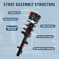 Vextone Rear Strut Assembly Kit for 1994-2007 Ford Taurus Sedan Models (Excluding Taxi/Police Models) – Noise Reduction & Comfort Upgrade – Replaces OEM 171616 (Pair)