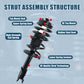 Vextone Front Struts Shock Absorbers Coil Spring Assembly Fit for 1991-2002 Saturn SL, SL1, SL2, 1993-2002 SC1, SC2 – Noise Reduction & Comfort Upgrade – Replaces OEM 171924 (Pair)