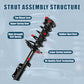 Vextone Rear Strut Assembly Kit for 2004-2007 Toyota Highlander FWD Base,2004-2006 Lexus RX330 FWD, 2007 RX350 FWD– Noise Reduction & Comfort Upgrade – Replaces OEM 172213 172214 (Pair)