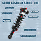 Vextone Front Strut Assembly Kit for 2005 2006 2007 2008 Ford F150 RWD, 2006 2007 2008 Lincoln Mark LT RWD – Noise Reduction & Comfort Upgrade – Replaces OEM 171362 (Pair)
