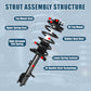 Vextone Front Strut Assembly Kit for 2001-2012 Ford Escape, 2001-2011 Mazda Tribute – Noise Reduction & Comfort Upgrade – Replaces OEM 171593 171594(Pair)