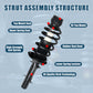 Vextone Front Strut Assembly Kit for 1998-2010 Volkswagen Beetle, 1999-2005 Golf, 2007-2009 Golf City – Noise Reduction & Comfort Upgrade – Replaces OEM 171525 (Pair)