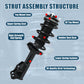 Vextone Front Strut Assembly Kit for 2006 - 2011 Honda Civic Acura CSX – Noise Reduction & Comfort Upgrade – Replaces OEM 172286 172287 (Pair)