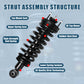 Vextone Front Struts Shock Absorbers Coil Spring Assembly Fit for 2003-2011 Ford Crown Victoria, Lincoln Town Car Sedan – Noise Reduction & Comfort Upgrade – Replaces OEM 171346 (Pair)