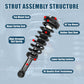Vextone Front Strut Assembly Kit for 2009-2013 Ford F-150 4WD V8, 4.6L & 5.4L  – Noise Reduction & Comfort Upgrade – Replaces OEM 171141  (1PC)