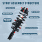 Vextone Front Strut Assembly Kit for 2005-2010 Chevrolet Chevy Cobalt (Exclude SS Models) 2006-2011 Chevrolet HHR LS,LS Panel, LT, LT Panel – Noise Reduction & Comfort Upgrade – Replaces OEM 172179L 172179R (Pair)