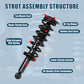 Vextone Rear Strut Assembly Kit for 2005 2006 2007 Subaru Outback – Noise Reduction & Comfort Upgrade – Replaces OEM 272567 (1PC)