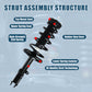 Vextone Rear Strut Assembly Kit for 2007-2011 Toyota Camry (Excludes SE), 2006-2012 Avalon, 2007-2012 Lexus ES350 – Noise Reduction & Comfort Upgrade – Replaces OEM 172309 172310 (Pair)