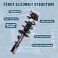 Vextone Front Strut Assembly Kit for 2011 2012 2013 Ford Explorer AWD 3.5L V6 – Noise Reduction & Comfort Upgrade – Replaces OEM 272621 272620 (Pair)