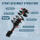 Vextone Front Strut Assembly Kit for 2000 2001 2002 2003 2004 2005 2006 Hyundai Elantra – Noise Reduction & Comfort Upgrade – Replaces OEM 171404 171405 (Pair)