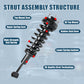 Vextone Front Struts Shock Absorbers Coil Spring Assembly Fit for Ford Explorer & Mercury Mountaineer 2006-2010 – Noise Reduction & Comfort Upgrade – Replaces OEM 171124 (1PC)