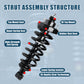Vextone Rear Struts Shock Absorbers Coil Spring Assembly Fit for 2006-2010 Ford Explorer, Mercury Mountaineer – Noise Reduction & Comfort Upgrade – Replaces OEM 171125 (1PC)