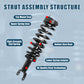 Vextone  Front Struts Shock Absorbers Coil Spring Assembly Fit for 2006 2007 2008 Dodge Ram 1500 4WD 5-Lug Wheel – Noise Reduction & Comfort Upgrade – Replaces OEM 171111 (1PC)