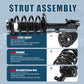 Vextone Front Strut Assembly Kit for 2007 2008 2009 Dodge Caliber 2.0L SE/SXT, 2010 2011 Caliber Express, 2012 Caliber SE/SXT – Noise Reduction & Comfort Upgrade – Replaces OEM 172367 172368 (Pair)