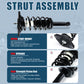 Vextone Rear Struts Shock Absorbers Coil Spring Assembly Fit for 2002-2006 Nissan Sentra SE-R/SE-R Spec V – Noise Reduction & Comfort Upgrade – Replaces OEM 171359 (Pair)