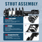 Vextone Front Strut Assembly Kit for 2004-2009 Chevy Malibu (No 2007 Base Sedan 2.2L), 2010-2012 Chevy Malibu (No Hybrid), Pontiac G6 2005-2010 – Noise Reduction & Comfort Upgrade – Replaces OEM 172200 172199 (Pair)