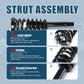 Vextone Front Strut Assembly Kit for Acura TSX 2004 2005 2006 2007 2008 – Noise Reduction & Comfort Upgrade – Replaces OEM 172322R 172322L (Pair)