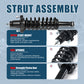 Vextone Rear Struts Shock Absorbers Coil Spring Assembly Fit for 2007 2008 2009 2010 Jeep Compass 4WD Manual Transmission – Noise Reduction & Comfort Upgrade – Replaces OEM 472401 (Pair)
