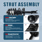 Vextone Front Struts Shock Absorbers Coil Spring Assembly Fit for 1991-2002 Saturn SL, SL1, SL2, 1993-2002 SC1, SC2 – Noise Reduction & Comfort Upgrade – Replaces OEM 171924 (Pair)