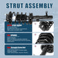 Vextone Front Strut Assembly Kit for Ford Focus 2000 2001 2002 2003 2004 2005 – Noise Reduction & Comfort Upgrade – Replaces OEM 171504 171505 (Pair)