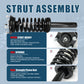 Vextone Front Strut Assembly Kit for 2006-2010 Jeep Commander All Models, for 2005-2010 Grand Cherokee (NO SRT8 Models) – Noise Reduction & Comfort Upgrade – Replaces OEM 171377L 171377R (Pair)