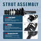 Vextone Front Strut Assembly Kit for 1998-2010 Volkswagen Beetle, 1999-2005 Golf, 2007-2009 Golf City – Noise Reduction & Comfort Upgrade – Replaces OEM 171525 (Pair)