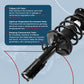 Vextone Front Strut Assembly Kit for  2003 2004 2005 2006 2007 2008 Toyota Corolla – Noise Reduction & Comfort Upgrade – Replaces OEM 172114 172115 (Pair)