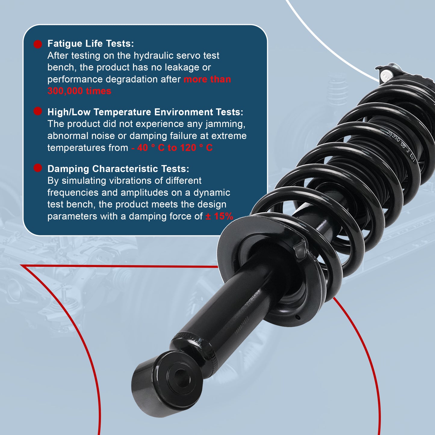 Vextone Rear Strut Assembly Kit for 2005 2006 2007 Subaru Outback – Noise Reduction & Comfort Upgrade – Replaces OEM 272567 (1PC)
