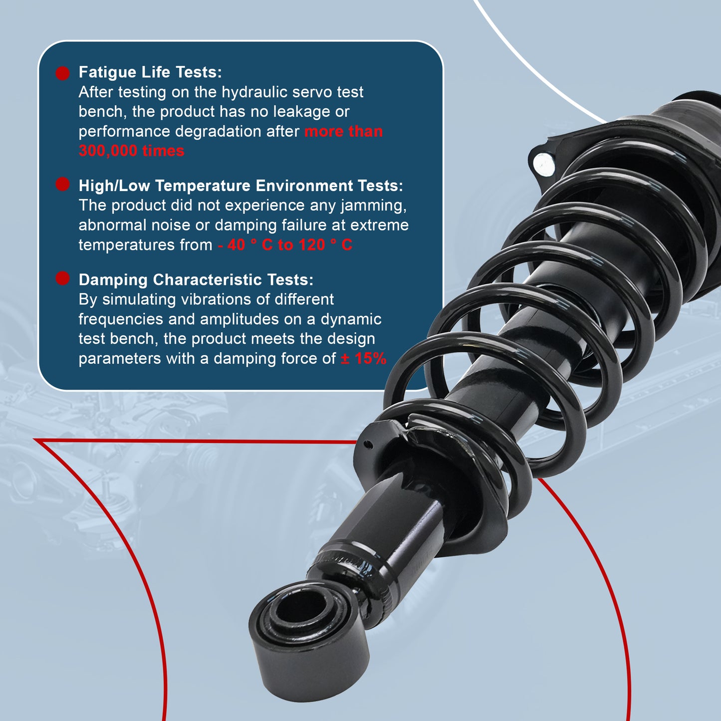 Vextone Rear Strut Assembly Kit for 2003-2008 Toyota Corolla, 2003-2008 Matrix FWD – Noise Reduction & Comfort Upgrade – Replaces OEM  171373L 171373R(Pair)