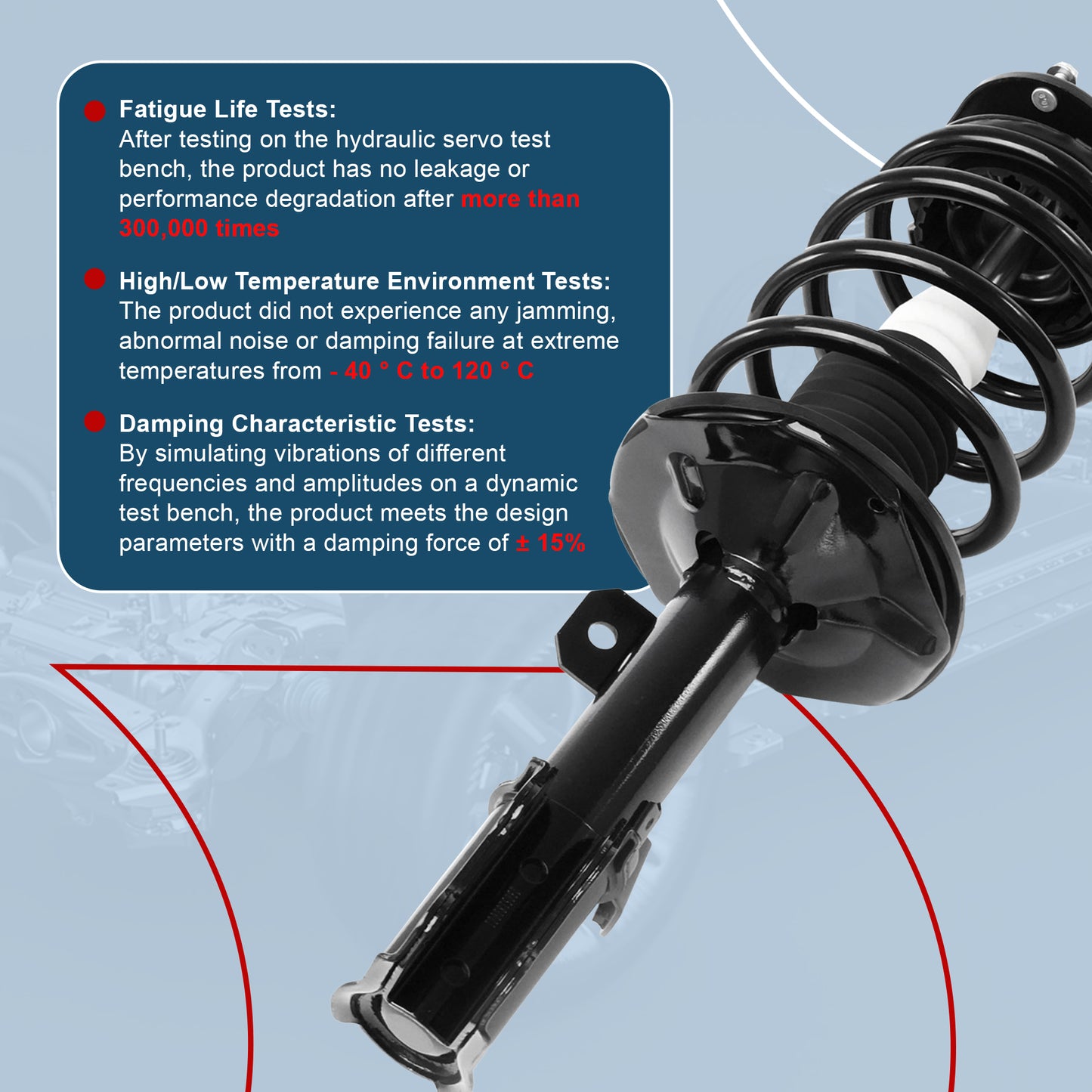 Vextone Front Strut Assembly Kit for Toyota Matrix 2003-2008 All Models – Noise Reduction & Comfort Upgrade – Replaces OEM 172116 172117 (Pair)