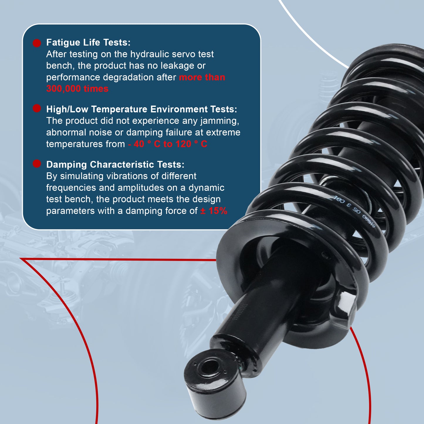 Vextone Front Struts Shock Absorbers Coil Spring Assembly Fit for 2004-2015 & 2017-2019 Nissan TITAN 4WD (NO 2012-2015 Base) – Noise Reduction & Comfort Upgrade – Replaces OEM 171358 (1PC)