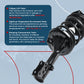 Vextone Front Strut Assembly Kit for 2000 2001 2002 2003 2004 2005 2006 Hyundai Elantra – Noise Reduction & Comfort Upgrade – Replaces OEM 171404 171405 (Pair)