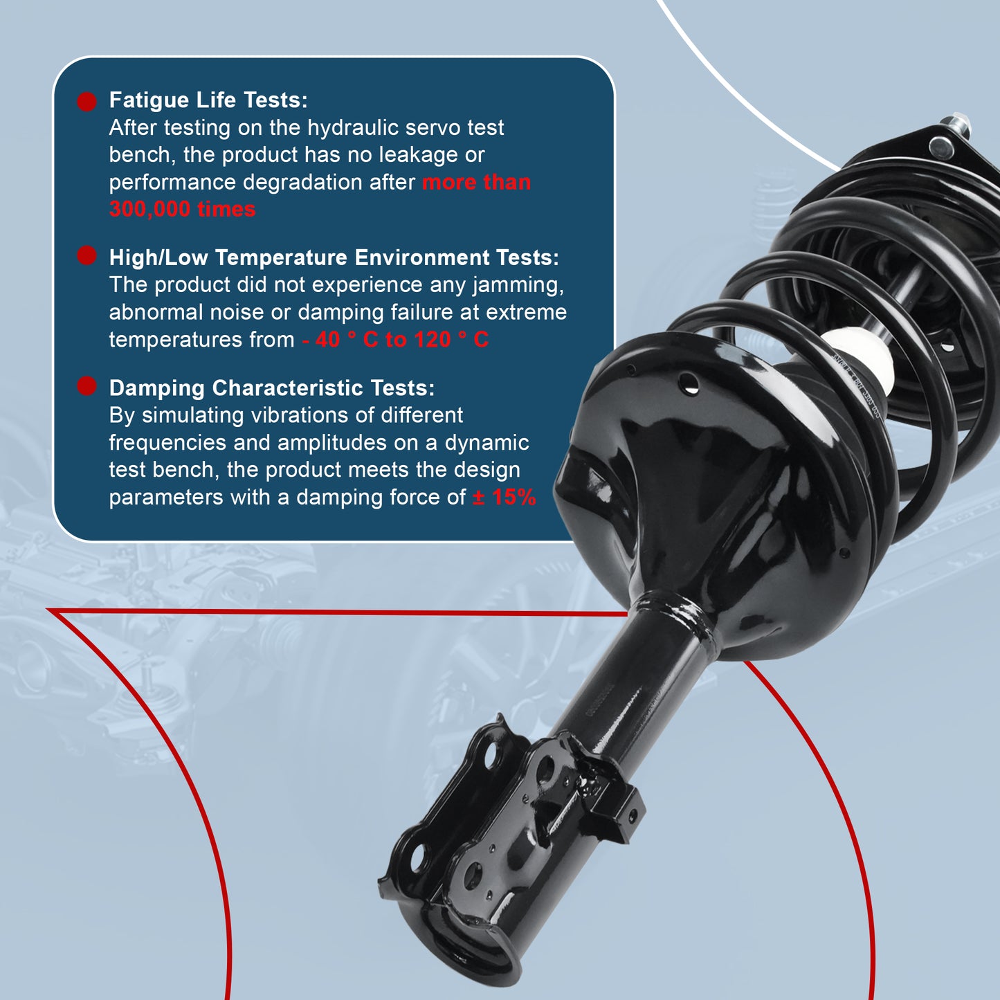 Vextone Front Strut Assembly Kit for 2000 2001 2002 2003 2004 2005 2006 Hyundai Elantra – Noise Reduction & Comfort Upgrade – Replaces OEM 171404 171405 (Pair)