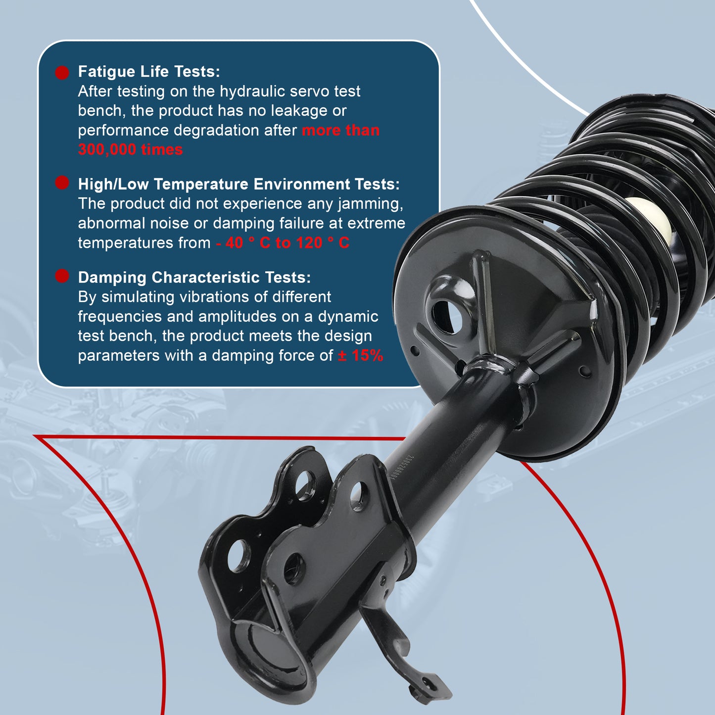 Vextone Front Strut Assembly Kit for 1994 1995 1996 Toyota Corolla Sedan, 1997 1998 1999 2000 2001 2002 Corolla All Models – Noise Reduction & Comfort Upgrade – Replaces OEM 271952 271951(Pair)