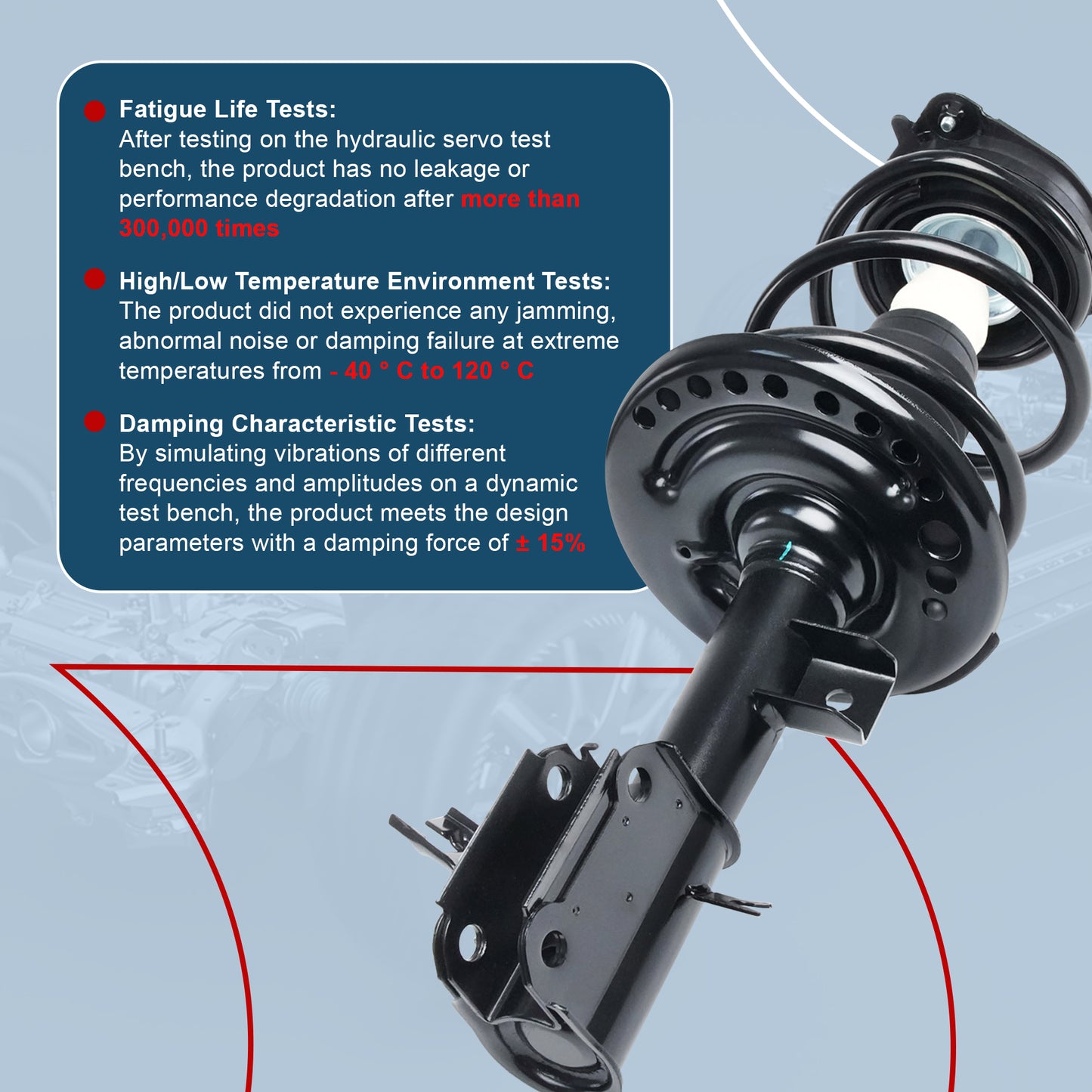 Vextone Front Strut Assembly Kit for 2013 2014 2015 2016 2017 2018 Nissan Altima Sedan – Noise Reduction & Comfort Upgrade – Replaces OEM 172901 172902 (Pair)