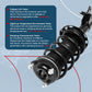 Vextone Front Strut Assembly Kit for 2006 - 2011 Honda Civic Acura CSX – Noise Reduction & Comfort Upgrade – Replaces OEM 172286 172287 (Pair)
